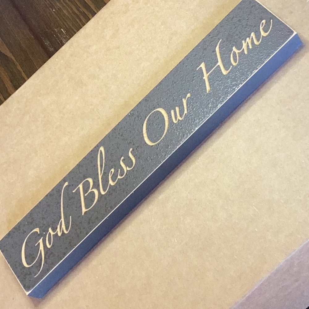 FINAL SALE PRICE Enamel Rhinestone Frame + Inspirational Sign - Picture 2 of 7